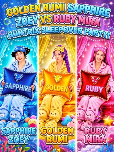 ¡Rumi Dorada Vs Zoey Zafiro Vs Mira Rubí En La Fiesta De Pijamas De Huntrix #babydoll #babydolldress #doll #funnyseries #funnystories #babydolltop #funnydoll #baby Golden Rumi Vs Sapphire Zoey Vs Ruby Mira At Huntrix Sleepover Party! Get ready for the ultimate Huntrix sleepover party! 🎉💖 Golden Rumi, Sapphire Zoey, and Ruby Mira are spending a fun-filled night together with cozy pajamas, tasty snacks, exciting games, and hilarious surprises. 🥳✨ Who will have the coolest sleepover style and cr