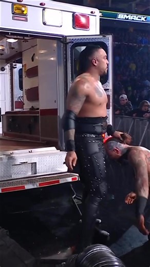 IT’S OVER. 🚑🚨 #DamianPriest just shut the ambulance doors on #AleisterBlack. #SmackDown | WWE
