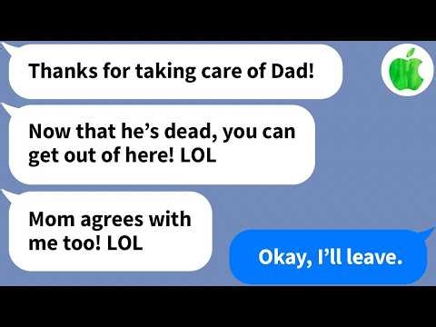 【Apple】After 10 years of caring for him, after my FIL passes away, my in-laws kick me out, so...