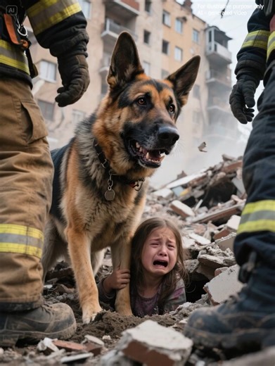 After the Gas Explosion, a Dog Risked Its Life to Block Firefighters at the Rubble — Until a Small Head Emerged, Revealing What It Was Protecting and Leaving the Entire Scene in Shock... PART 1: The Ruins That Wouldn’t Go Silent Dog refused firefighters enter ruins was not something Captain Ryan Mitchell expected to hear on his radio that night. The apartment complex on West Ash Street had collapsed less than an hour earlier after a gas explosion tore through three floors, leaving twisted concre