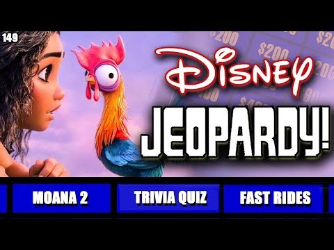 Disney Jeopardy Quiz • 26 Clue Game • Test your Knowledge