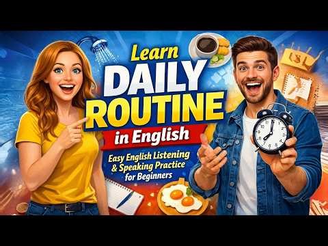 Learn Daily Routine in English | Easy English Listening & Speaking Practice for Beginners