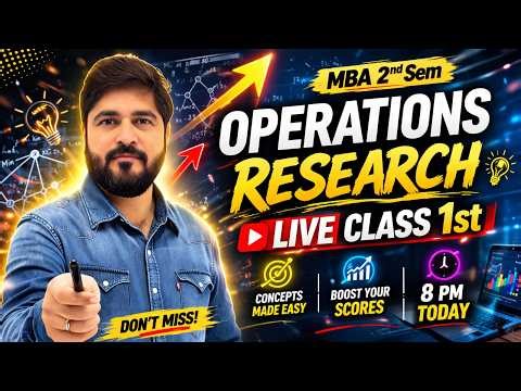 Assignment Model Made Easy 🔥 | Operations Research 1st LIVE Class | Zero to Pro