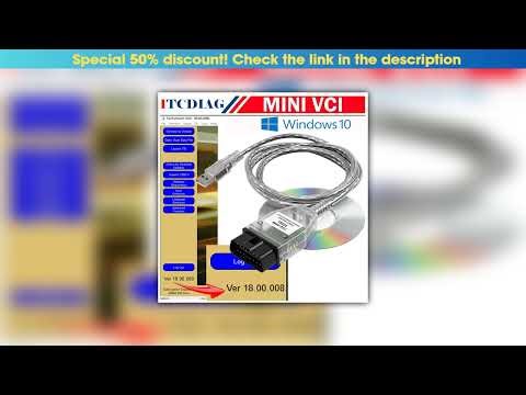 Flash Sale MINI VCI for TOYOTA TIS Techstream Software V18.00.008 Single Cable Support Toyota FT232