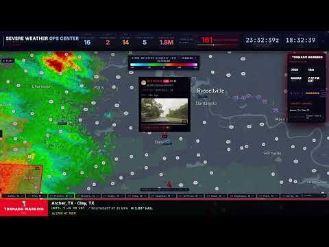 🔴 LIVE: Severe Weather Outbreak | AI-Powered Storm Tracking & NWS Alerts