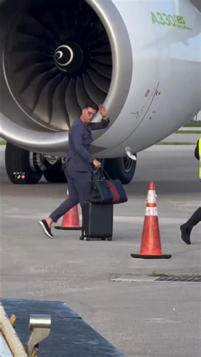 CR7 lands in the USA 🇺🇸🐐🔥