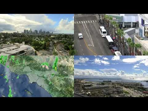 LIVE: Sun breaks through in LA, but storm threat remains