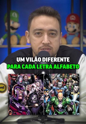 UM VILÃO PARA CADA LETRA DO ALFABETO! Consegue completar o desafio? #trivia #culturapop #geek #cinema #netflix