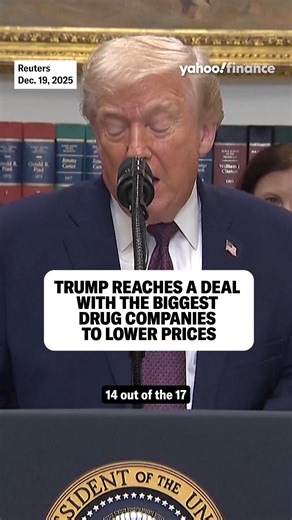 Trump reaches a deal with the biggest drug companies to lower prices. | Yahoo Finance