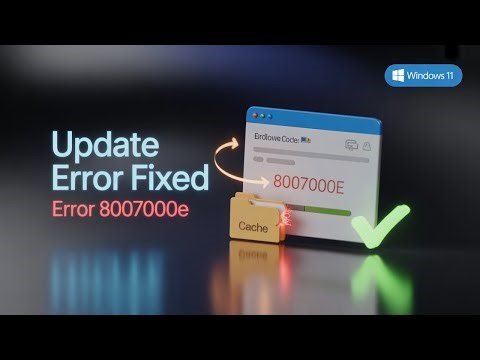 Fix Windows 11 Update Error Code 8007000E (Memory & Cache Issues)