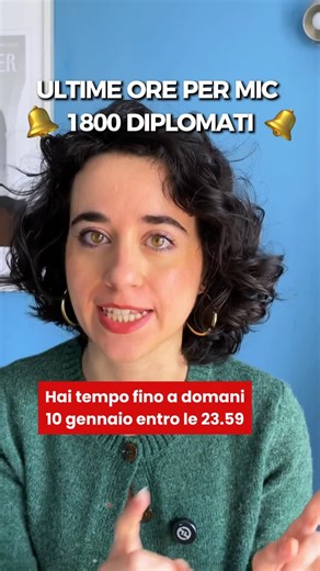 Obiettivo Posto Fisso | Community | Settore pubblico on Instagram: "ULTIME ORE PER CANDIDARVI AL CONCORSO PER 1800 DIPLOMATI BANDITO DAL MIC! 👉🏻 Piattaforma: inPA.gov.it 👉🏻 Scadenza: sabato 10 gennaio entro le 23.59 In pagina trovi tutti i video su: requisiti, mansioni, stipendi e materie della prova scritta Seguici per restare aggiornato! #concorsi #concorso #mic #ministerodellacultura #diploma"