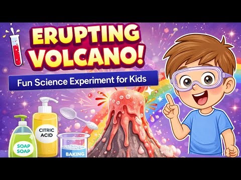 Erupting Volcano Experiment for Kids | Easy Science Activity at Home 🌋