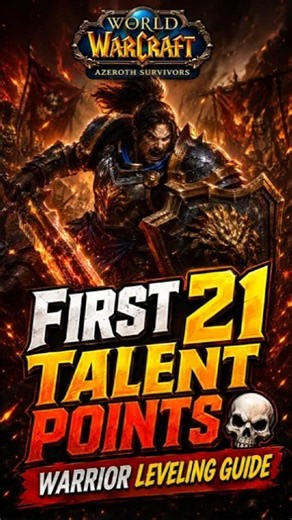 YOUR FIRST 21 WARRIOR TALENT POINTS 💀 | Azeroth Survivors