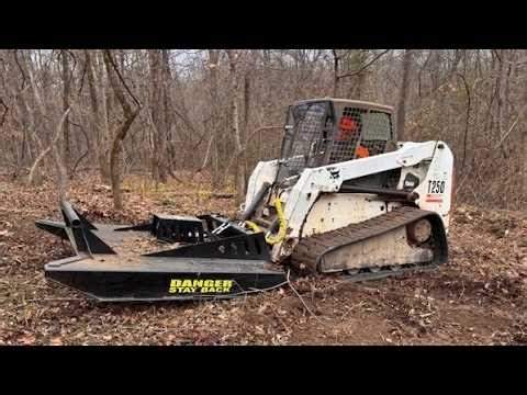 Skid Steer & Bulldozer Clearing Land