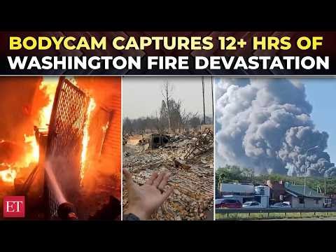 Washington wildfires spiral out of control: 600 buildings destroyed, 60K forced to flee homes