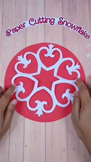 Easy Paper Snowflake Cutting ❄️ Step-by-Step Snowflake Craft Tutorial