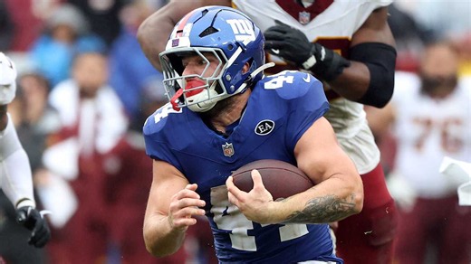 Giants' Cam Skattebo: Commanders' disaster 'a sigh of relief' after fumble