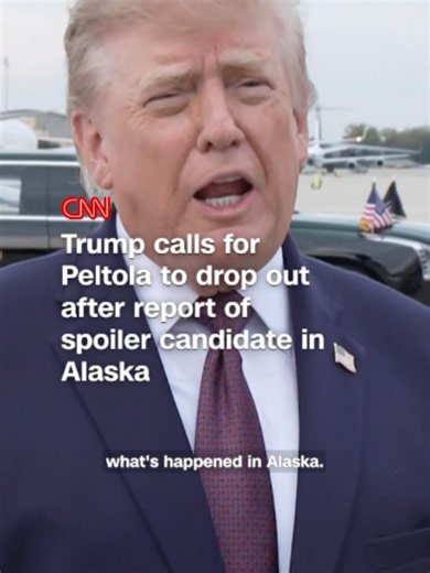 President Trump responds to New York Times reporting that her team helped put a potential spoiler candidate, Dan J. Sullivan, to run for Senate against GOP Sen. Dan S. Sullivan. Peltola’s campaign has said it “has no involvement with either Sullivan campaign.”