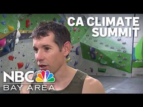 Climate summit in San Francisco draws thousands, features Alex Honnold