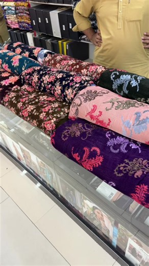 Latest pure Micro phonix printed Valvat collection latest article latest design 12 different articles three different colours latest style latest colour available Kashmir Mall Abbottabad 03347222000 03331688376 03230534983#kashmirmallabbottabad #viral #bedsheets #foryou #shawl