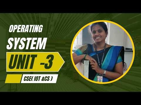 Storage Management |Operating System|SNSInstutitions