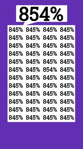 Speed challenge: Find the number in 3 seconds-854%! #eymath