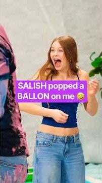 SALISH popped a BALLON on me 🤣 GIANT BOARD GAME irl gone WRONG ‼️ #salishmatter #jordanmatter