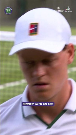 An ace from Jannik Sinner! | #Wimbledon 2026