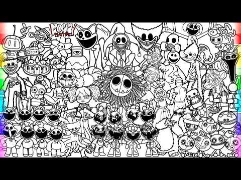 Poppy Playtime New Big Coloring Pages / How to Color All Bosses from All Chapters/ Poppy Playtime 5
