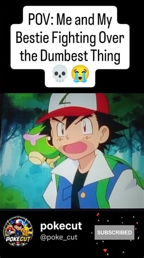Me AND MY BESTIE HAVE ZERO CHILL💀😂#pokemon#ashketchum#pikachu#teamrocket#demonslayer#misty#anime