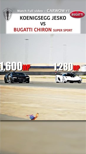 Koenigsegg Jesko vs Bugatti Chiron Super Sport - DRAG RACE