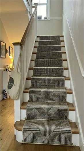 Bare Stairs → Stair Runner Transformation 🤎
