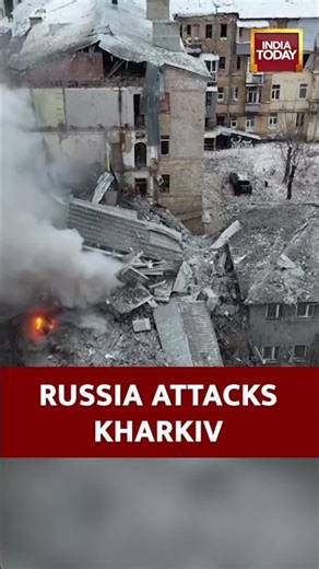 Drone Footage Shows Aftermath of Russian Missile Attack in Kharkiv | India Today
