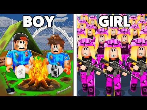Brookhaven RP But It's BOYS Vs GIRLS Civilization..