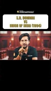 President's Rule MISUSED? S.R. Bommai vs Union of India 1994! | #constitution #judiciarypreparation