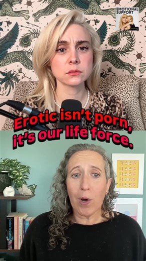 Alessandra Torresani on Instagram: "So many of us were taught to fear our own desire. This conversation is about reclaiming it…gently, safely, and on your terms. 🎧 Full Video & Podcast Episode of EmotionAL Support out now with Darshana Avila ✨ #EroticEnergy #SomaticHealing #FemalePleasure #Embodiment"