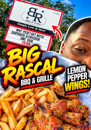 The hunt for the BEST WINGS in Ocala continues! 🍗🔥 Stopped by Big Rascal BBQ & Grille, and after tasting those fries, I was a little worried! 😂 But those LEMON PEPPER WINGS?! Man, I wasn’t expecting that! Smoky flavor, crispy skin, and a great price! Who’s got the best wings in Ocala? 👀 #BigBackApproved #OcalaEats #creatorsearchinsights