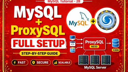 MySQL + ProxySQL Full Setup on Ubuntu 24.04 (Step-by-Step Beginner Guide) 🚀 #mysql #proxysql #ubuntu