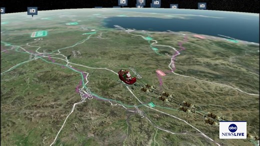 LIVE SANTA TRACKER: For the 70th year in a row, people of all ages can get updates on Santa's journey as he delivers presents around the world from the North American Aerospace Defense Command in Colorado. https://abcnews.link/PMGGzUN | ABC News