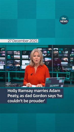 Holly Ramsay has married Adam Peaty at a ceremony in Bath Abbey. Her celebrity chef father, Gordon Ramsay, said he ‘couldn’t be a prouder dad’. The couple reportedly met through Ramsay’s sister Tilly, who competed on Strictly Come Dancing at the same time as Peaty. | ITV News