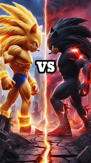 Monster Beast Sonic the Hedgehog vs Monster Beast Shadow the Hedgehog (Doctor Eggman, Knuckles)