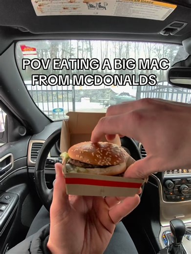 Zachary Zona on Instagram: "Finally a Big Mac from my POV #mcdonalds #pov #viral #eating #foodie"