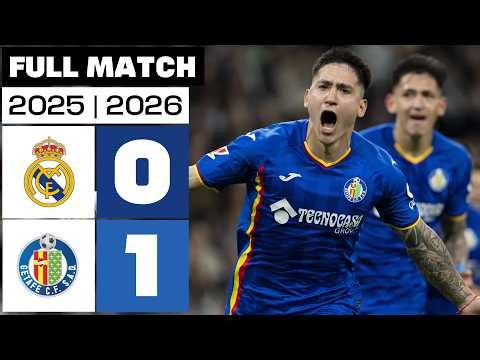 Real Madrid 0 - 1 Getafe CF 2025/26 PARTIDO COMPLETO