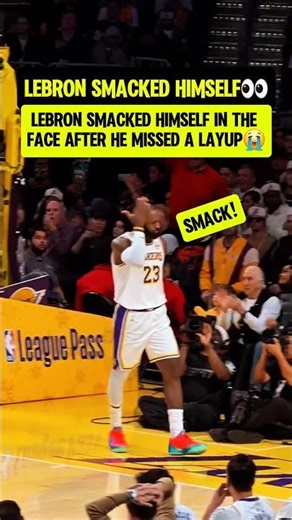 LeBron was FURIOUS with HIMSELF😭