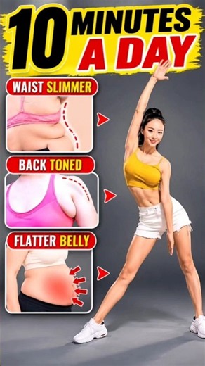 🚨NO GYM ❌,NO WORRIES 😱 Burn Belly Fat & Tone Your Back in 10 Minutes (No Equipment) 🔥 #Shorts