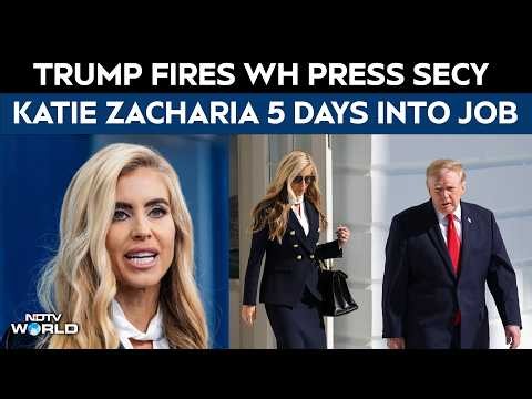 US News | White House Press Secy Katie Zacharia Fired Hours After Trump Asked Her To "Reconsider"