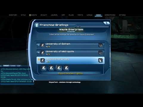 DC Universe Online, Voice Clip: Player Briefs (Franchise Briefings)