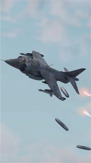 AV-8B Harrier Pilot Struggles to Escape Incoming Missile!