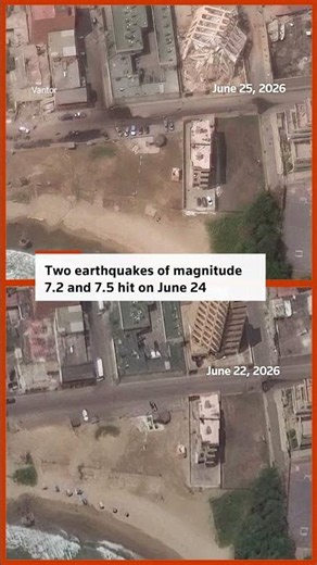 Satellite images show before and after Venezuela's deadly quakes