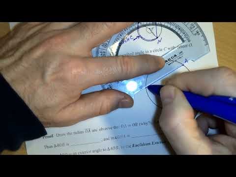 Circle Theorems in Geometry - 4.5.a
